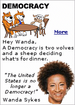 Wanda says, ''It's like the country is no longer a democracy''. Sykes blames the red states that she described as ''the middle of the country''. She doesn't realize we are a Republic, not a Democracy, and the Electoral College is there for a reason.